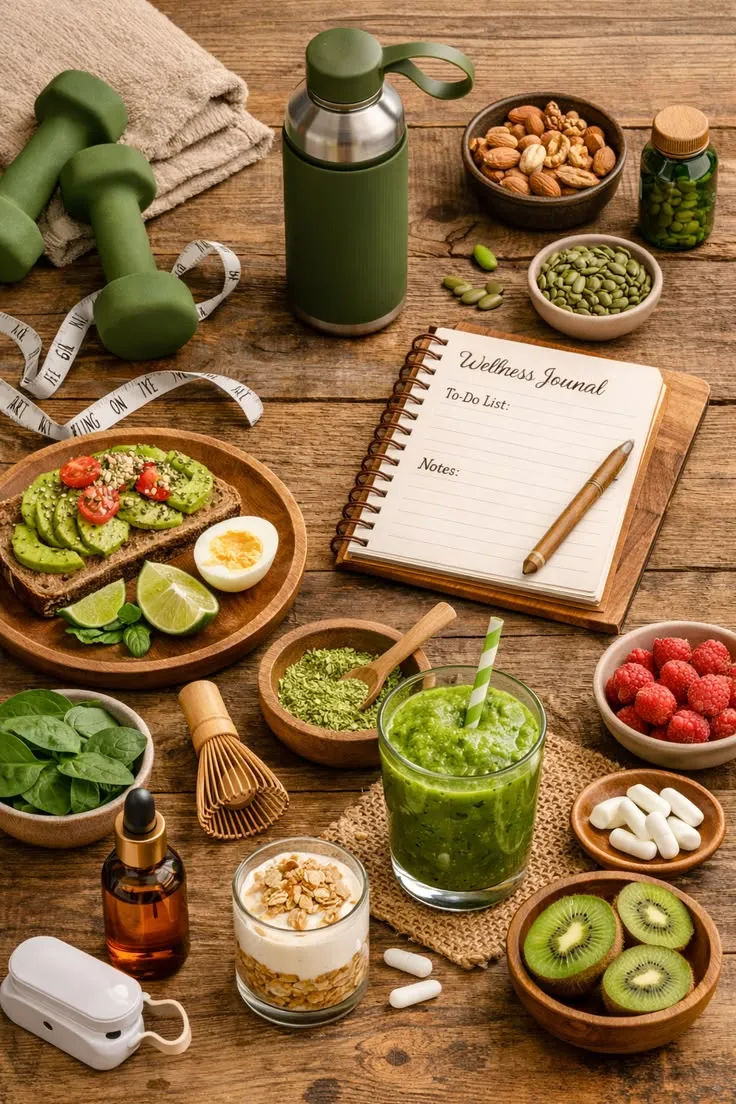 Nutrient-dense plate with varied whole food ingredients
